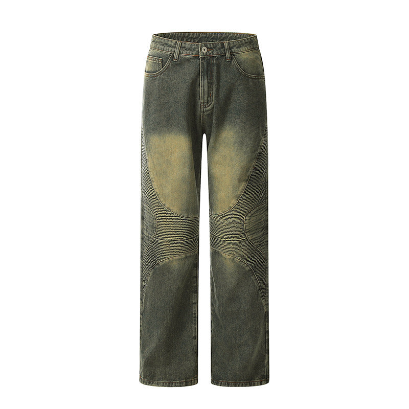 High Quality Yellow Mud Jeans