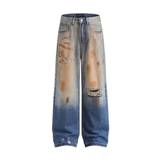 High Quality Vintage Rust Baggy Jeans