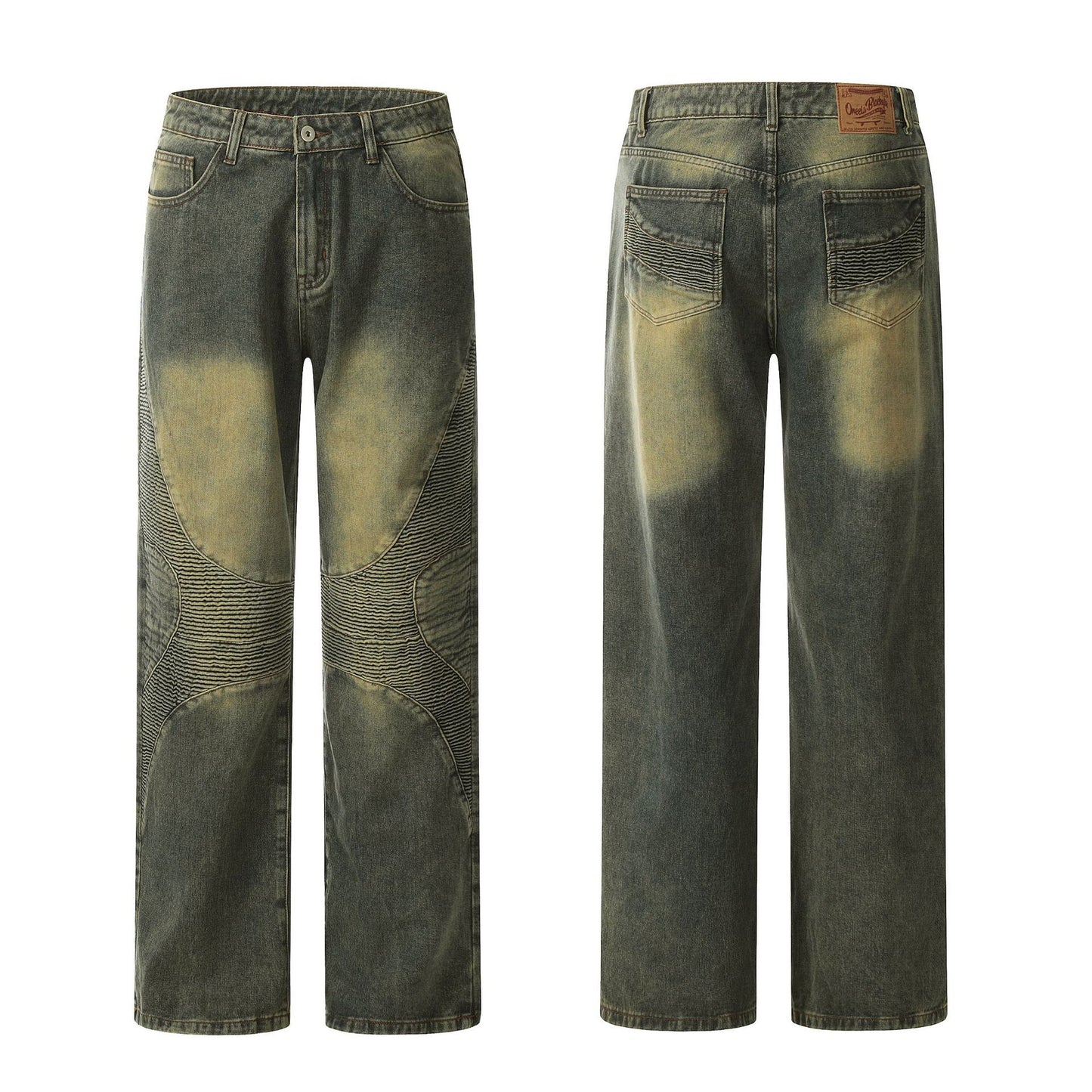 High Quality Yellow Mud Jeans